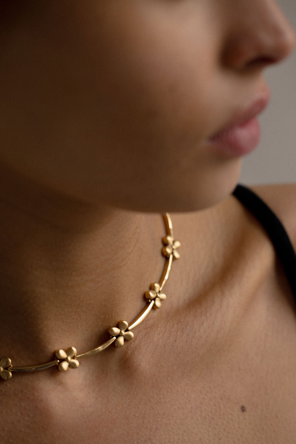 Floral Satellite Necklace