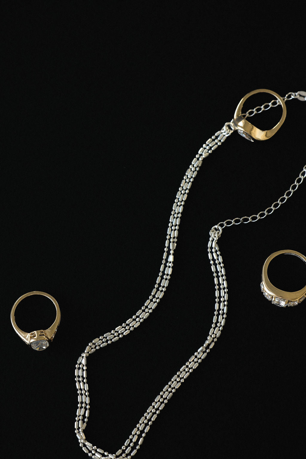 Triple Strand Beaded Necklace