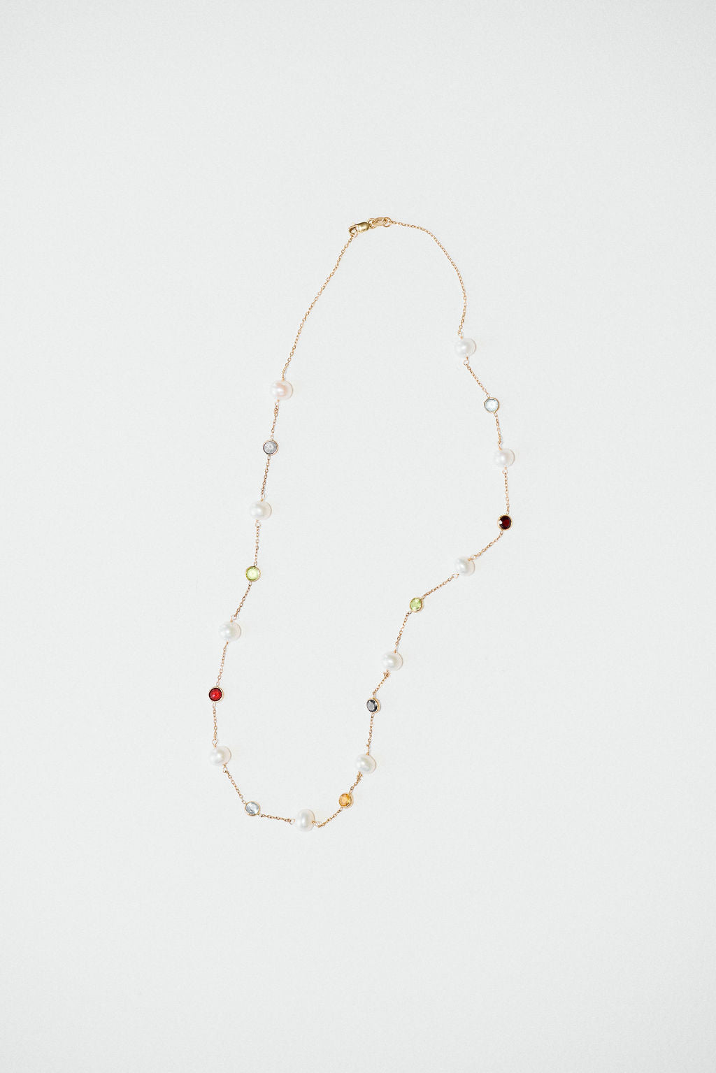 Pearl & Gemstone Satellite Necklace