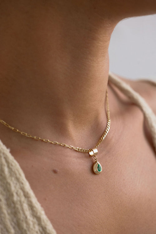 Domed Bezel Pendant on 50/50 Chain