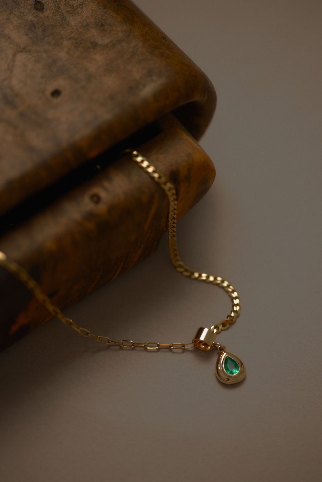 Domed Bezel Pendant on 50/50 Chain