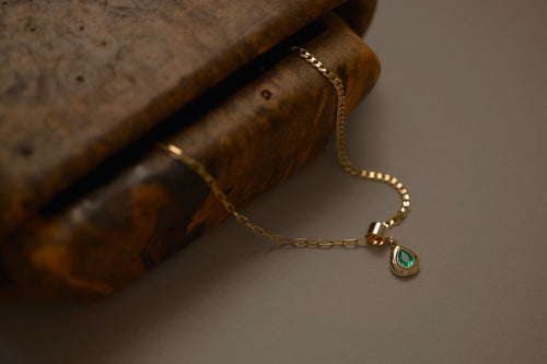 Domed Bezel Pendant on 50/50 Chain