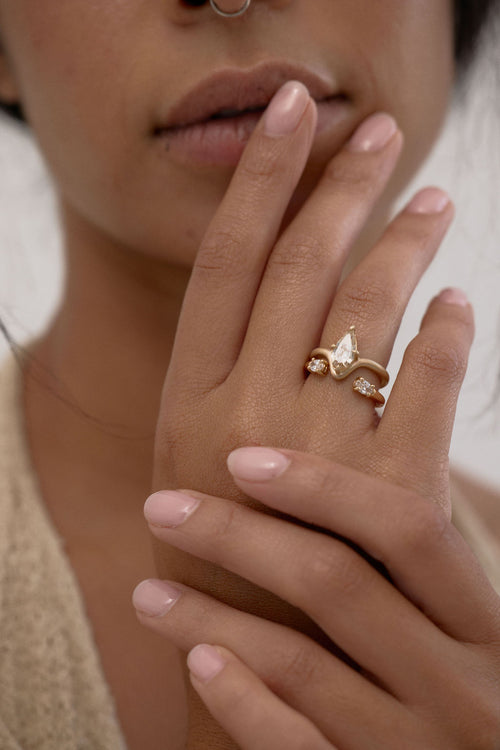 Geo Cut Pear Estelle || OAK