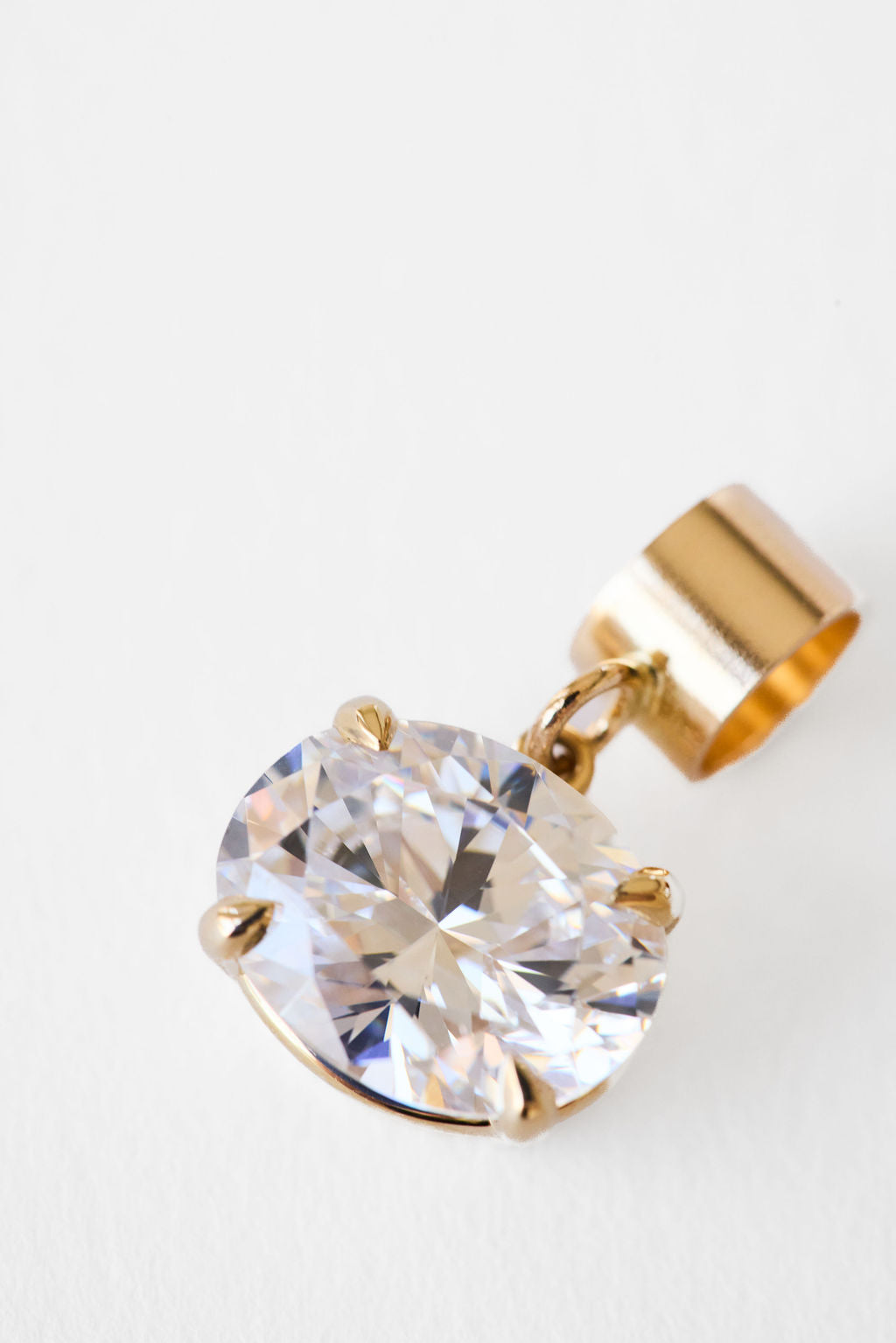 Reversible Omega Necklace | East-West Oval Pendant