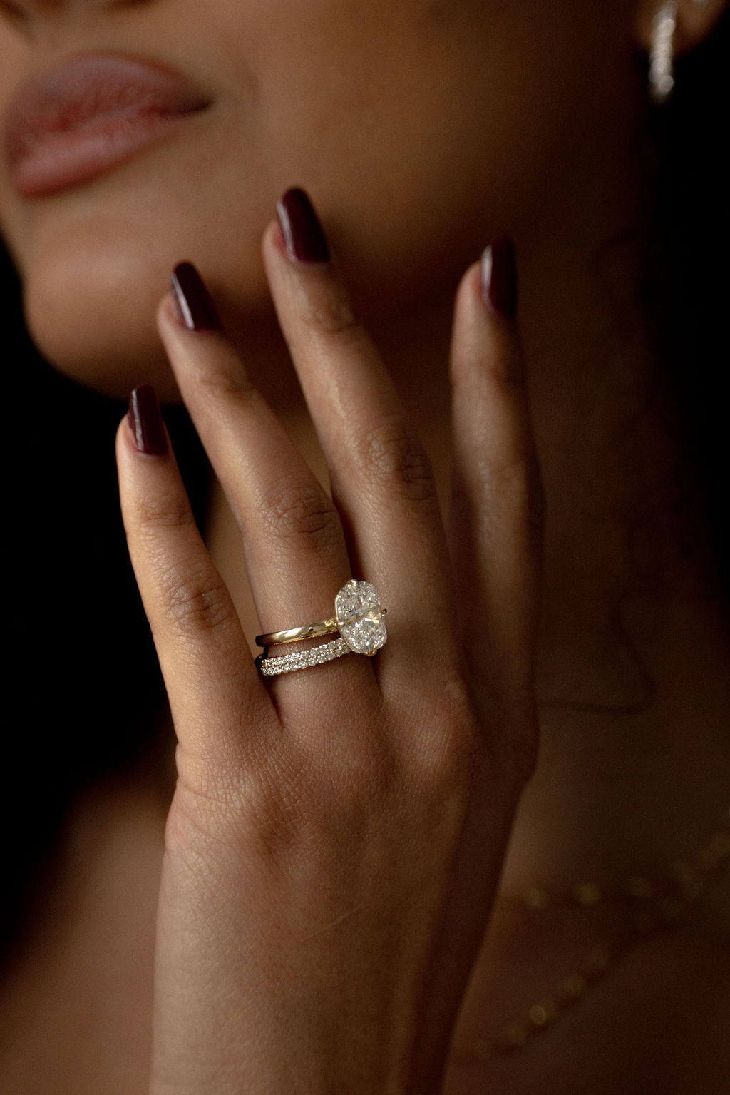 Compass || Elongated Cushion – June Rings - Main Image