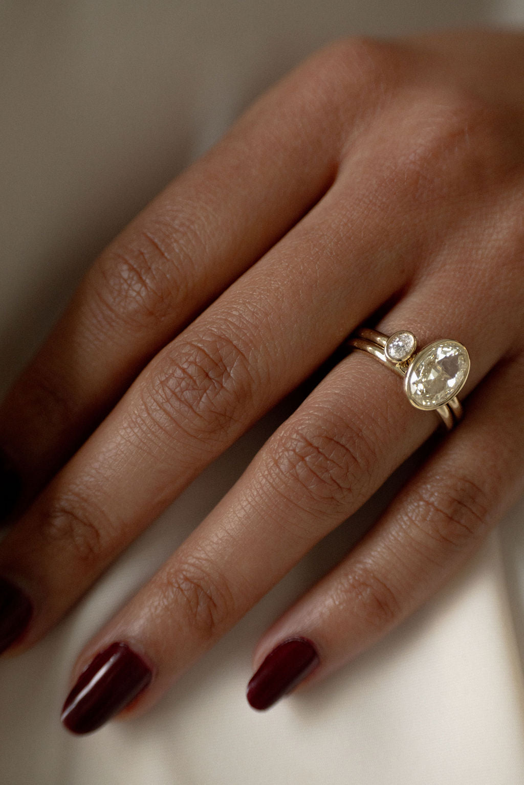 Custom Oval Toi et Moi | R989 (view 3)