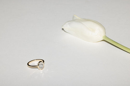 June Bezel | Antique Cut Rose Oval