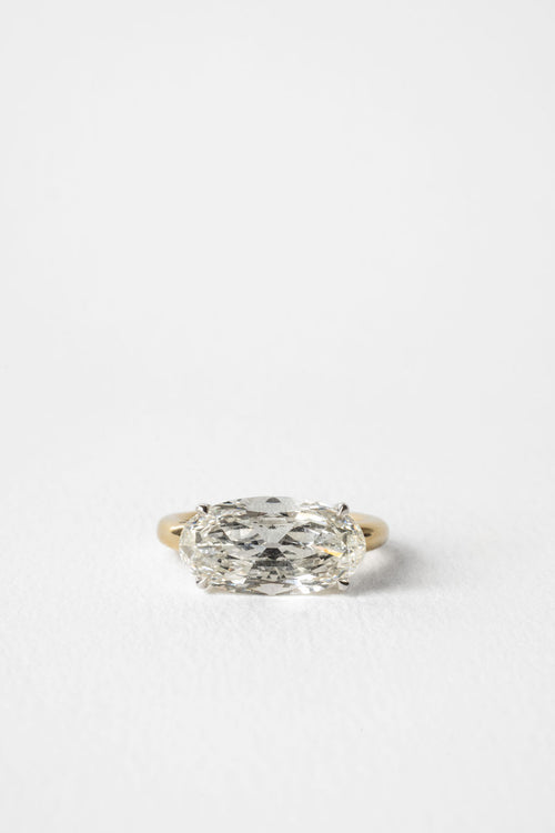 4.53 ct Antique Cut Moval Solitaire