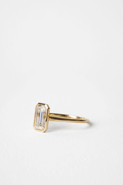 June Bezel || Elongated Emerald
