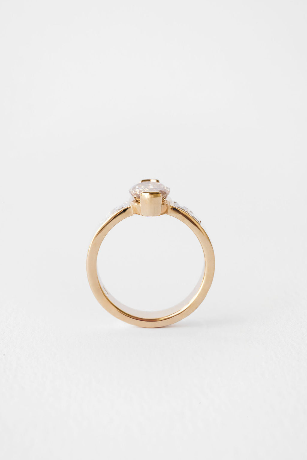 Geo Cut Oval with Emerald Accents || OAK