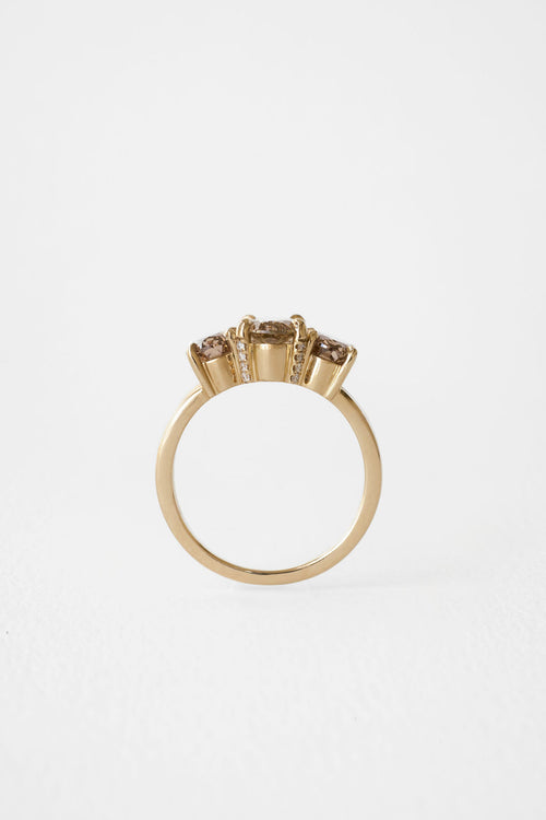 Gale | Champagne Moval three stone