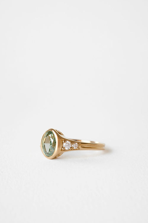 Lea || Green Oval Ready to Ship