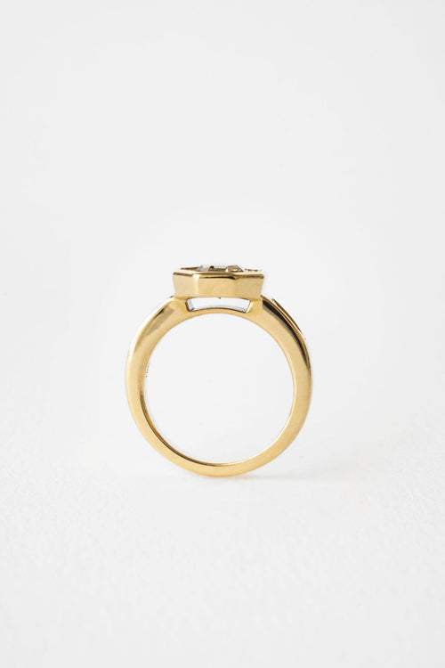 Art Deco Champagne Octagon OAK