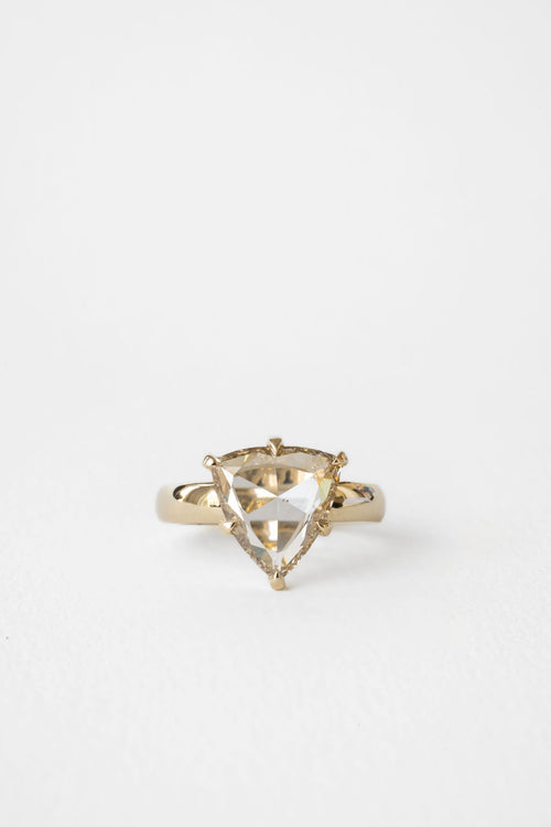 Rose Cut Champagne Trillion || OAK