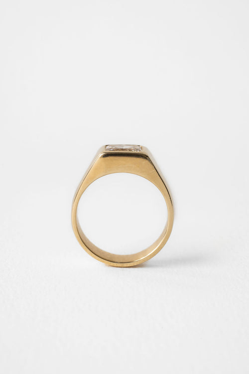 Radiant Diamond Signet