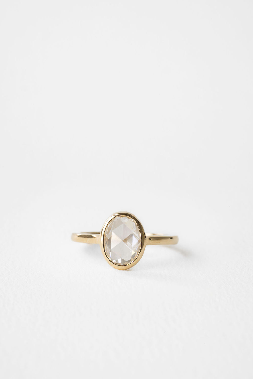 June Bezel | Antique Cut Rose Oval P674