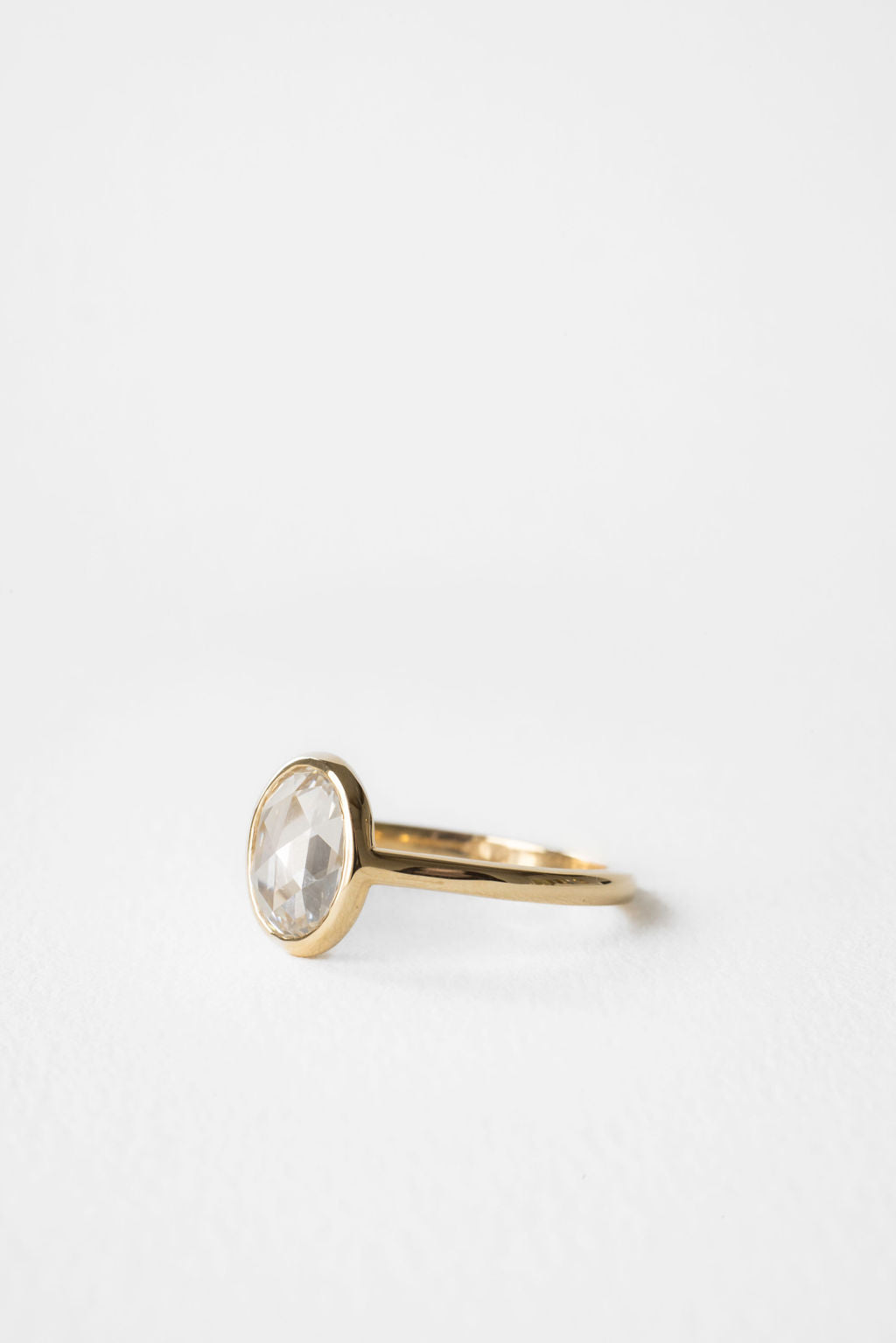 June Bezel | Antique Cut Rose Oval P674