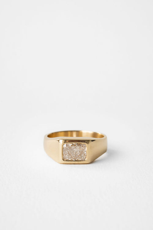 Radiant Diamond Signet