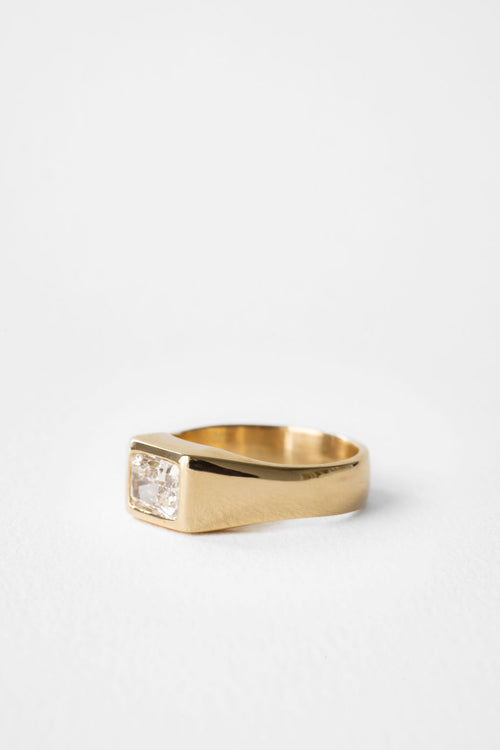 Radiant Diamond Signet