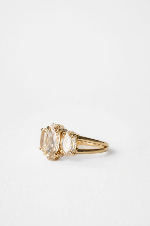 Champagne Moval Three-Stone