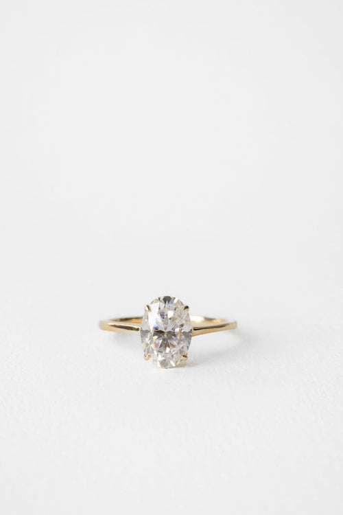 Juned Rind June Solitaire || Oval – June Rings