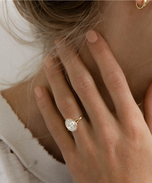 Reece & Bri | Oval Bezel Ring