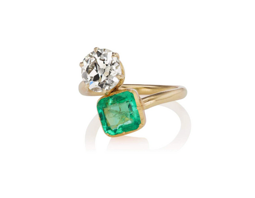 Diamond & Emerald Toi et Moi | Ashia