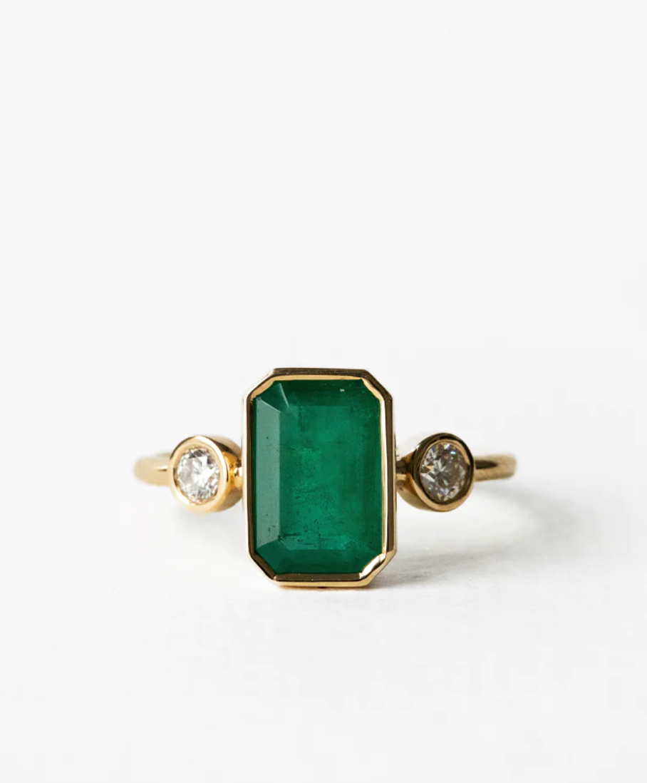 Lark | Diamond Emerald Quote | P630