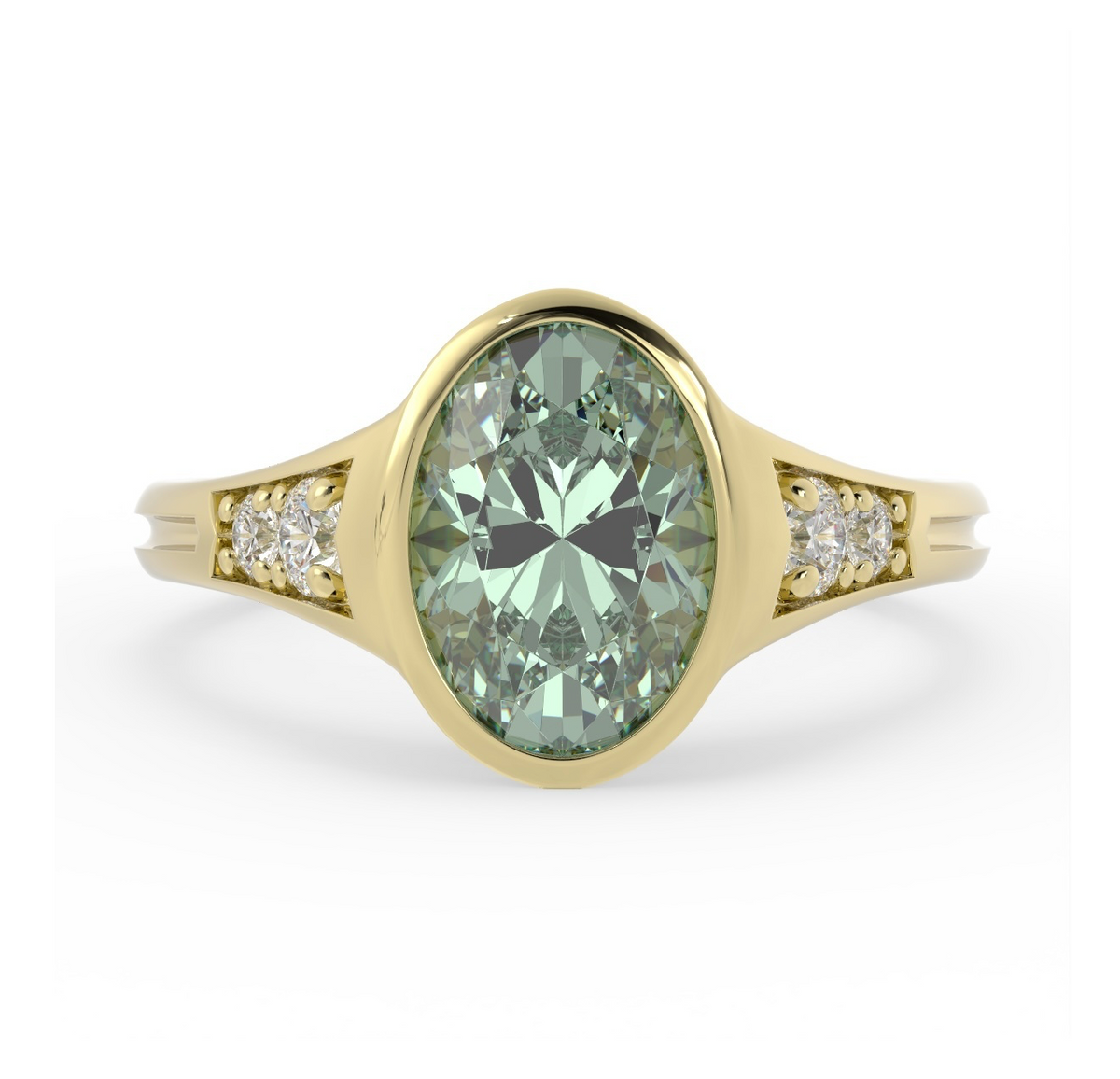Green Sapphire Lea | Oval R832