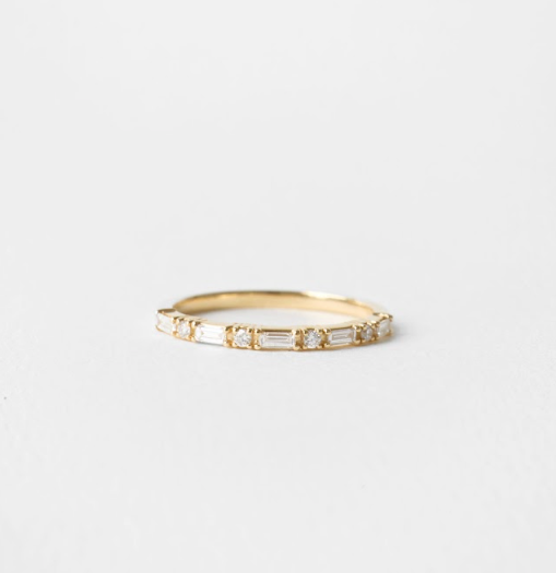 Baguette and Round Band | P652LA