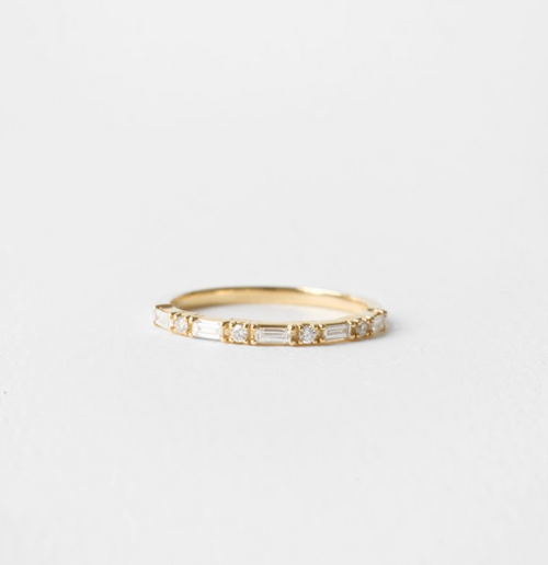 Baguette and Round Band | P652LA