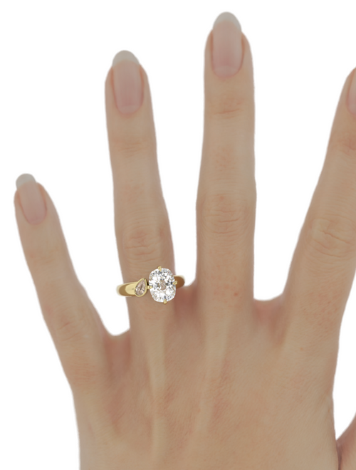 Custom Antique Cut Toi et Moi | R878