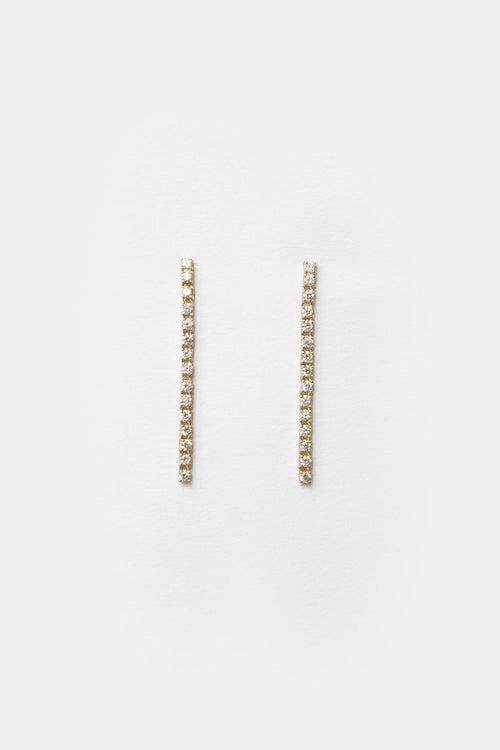 Diamond Tennis Earrings