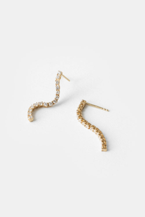 Diamond Tennis Earrings