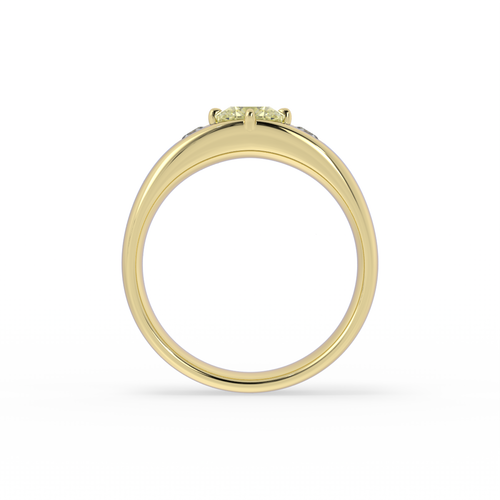 French Cut Three-Stone Signet | OAK (view 2)