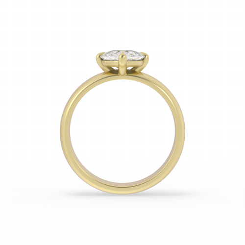Old Mine Champagne Marquise Solitaire | OAK (view 3)