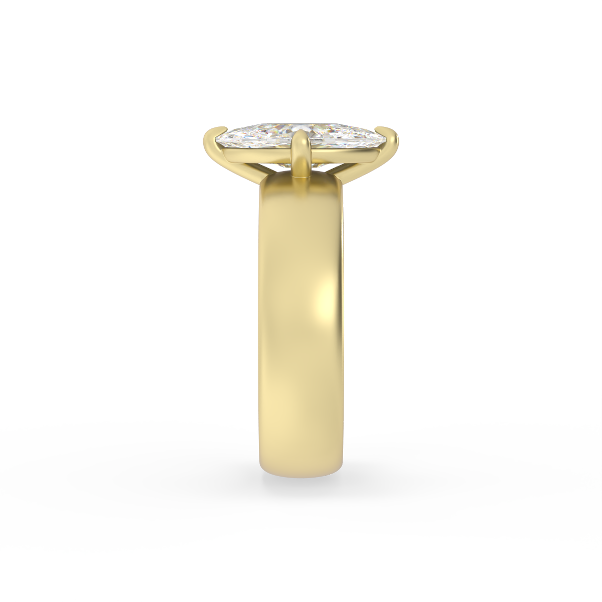 Old Mine Champagne Marquise Solitaire | OAK (view 4)