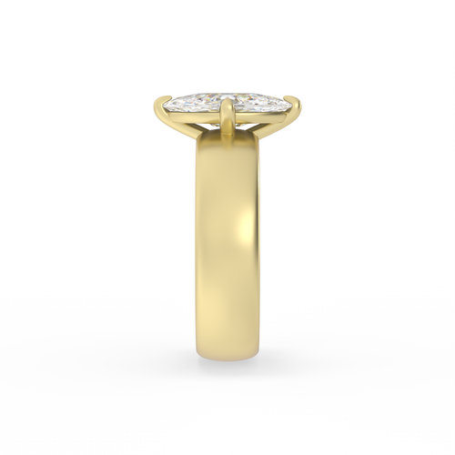 Old Mine Champagne Marquise Solitaire | OAK (view 4)