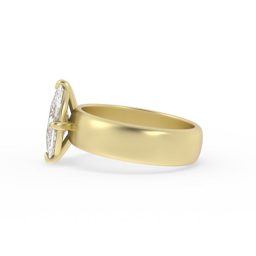 Old Mine Champagne Marquise Solitaire | OAK (view 2)