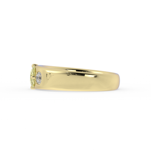 French Cut Three-Stone Signet | OAK (view 3)