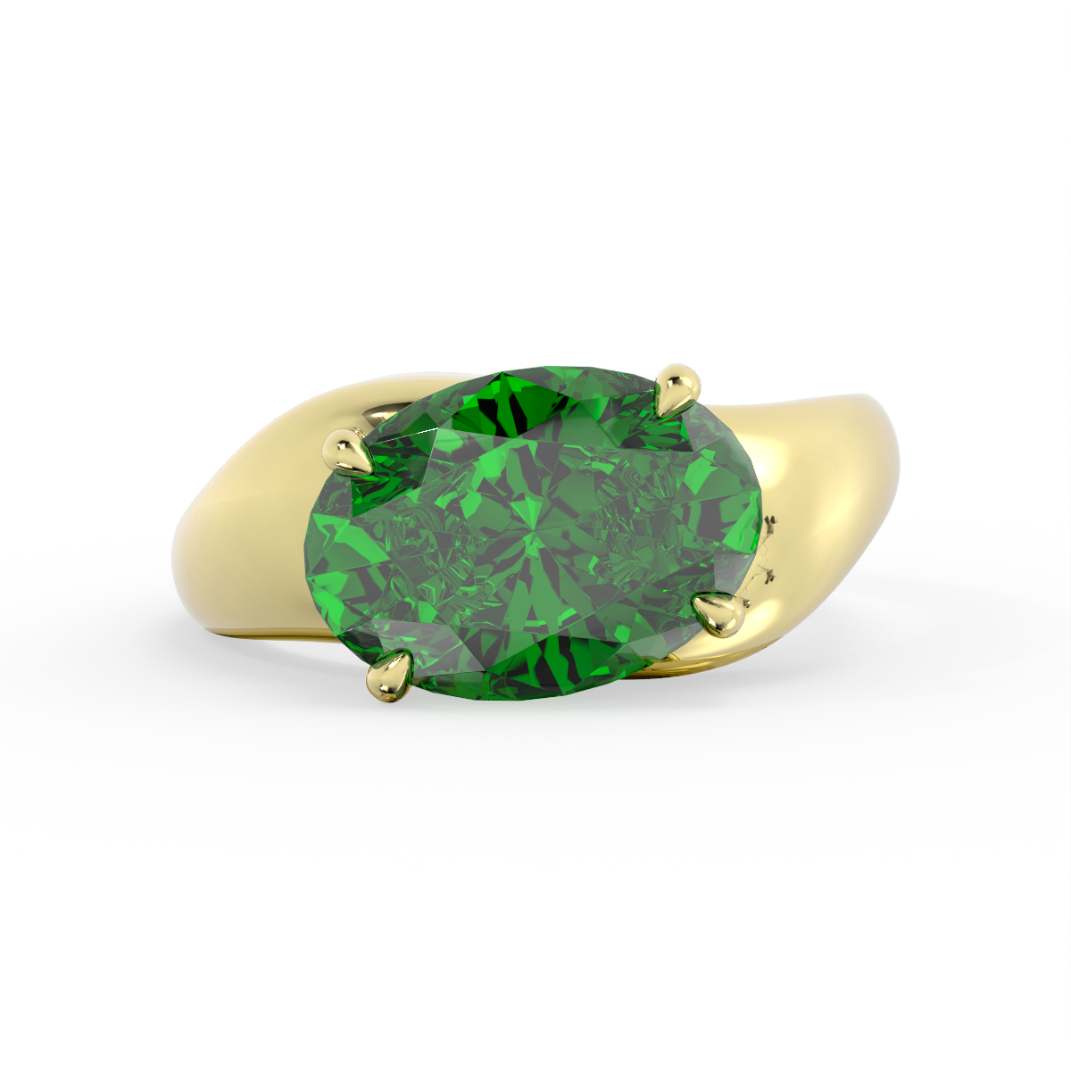 Locke | East-West Green Emerald Oval | Quote P528