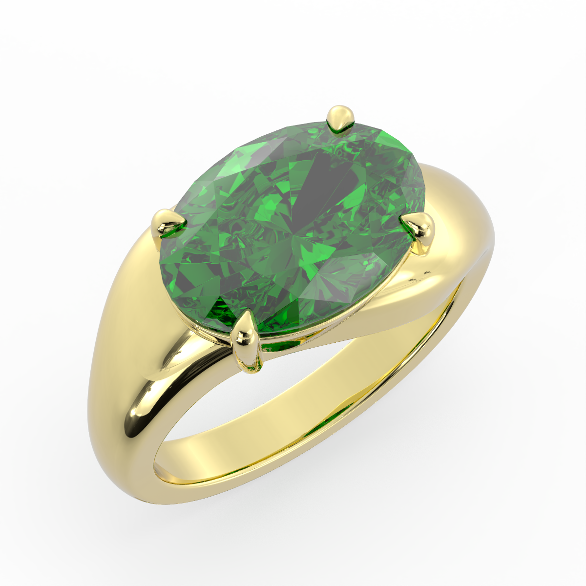 Locke | East-West Green Emerald Oval | Quote P528
