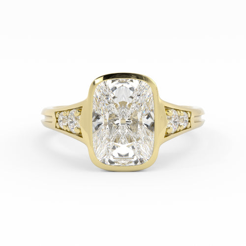 Lea || Antique Cushion Diamond P613