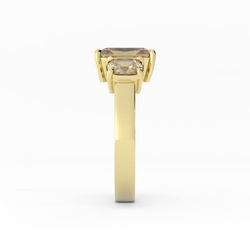 OAK || Radiant champagne 3-stone