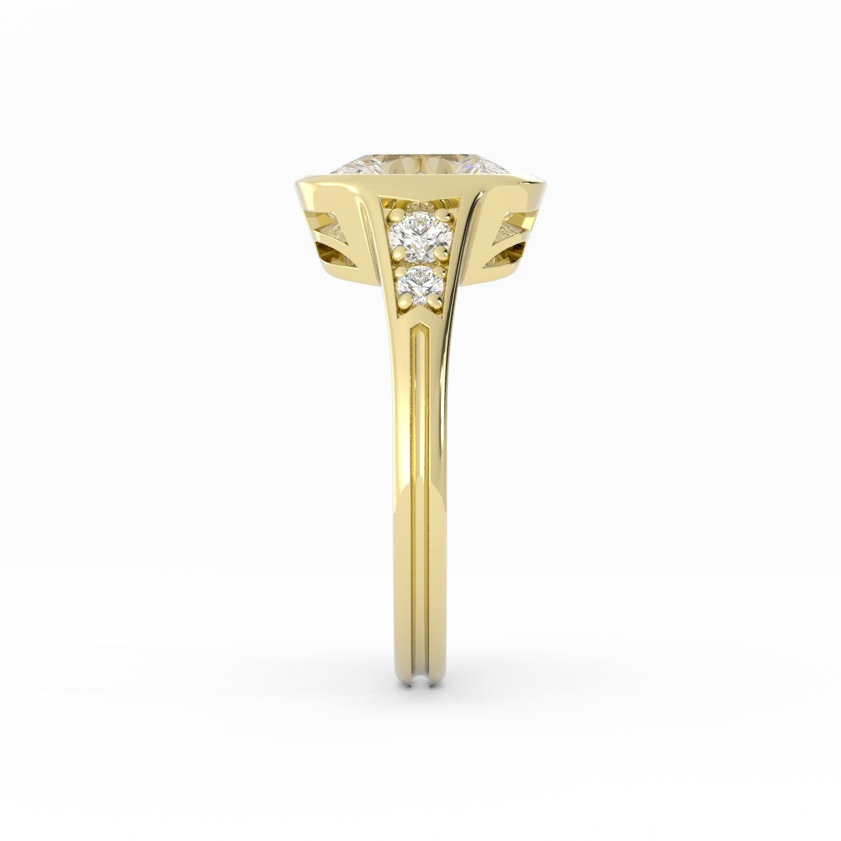 Lea || Antique Cushion Diamond P613