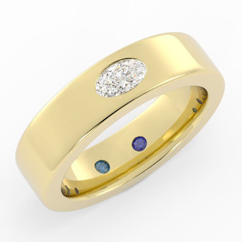 Two Custom Wedding Bands | B1071B