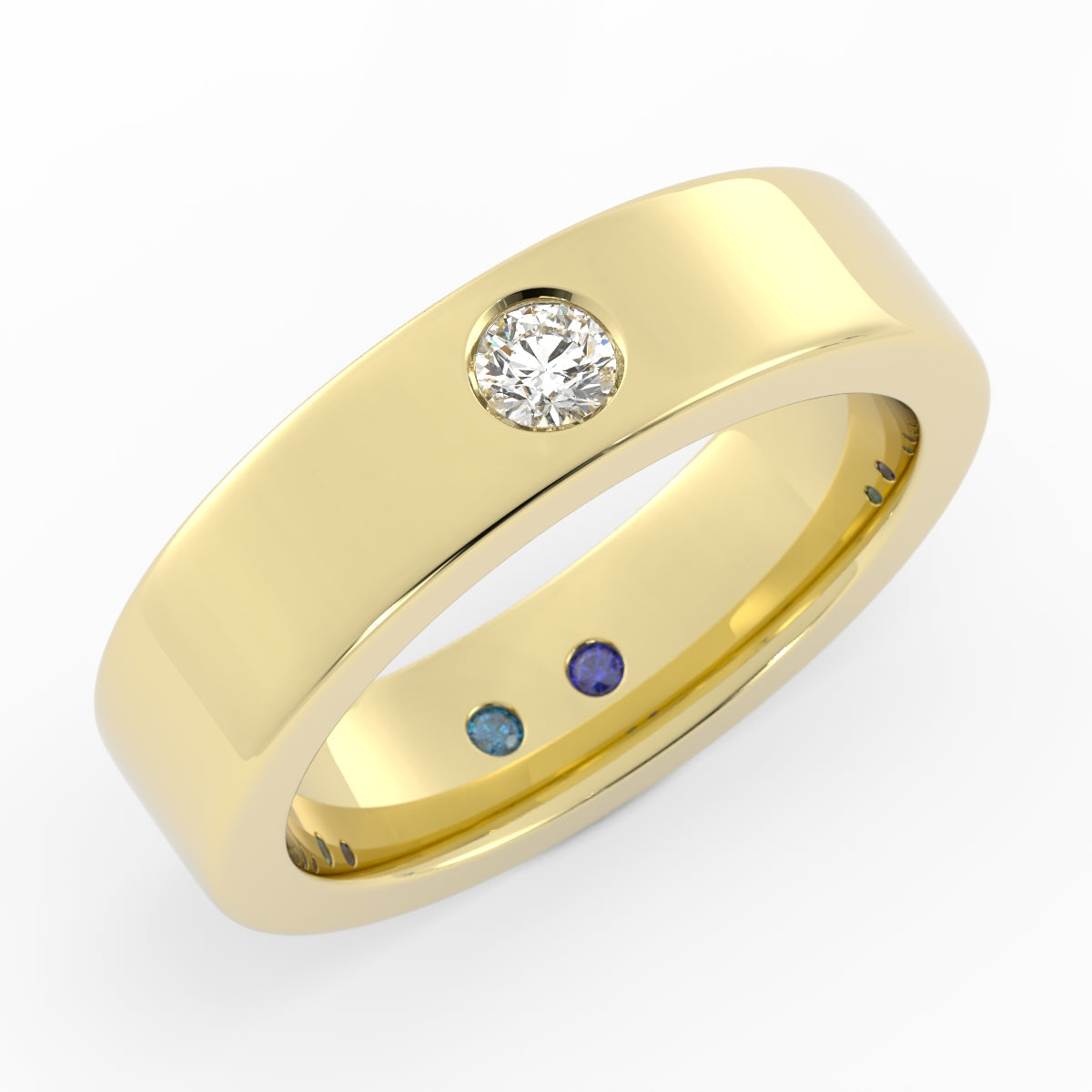 Two Custom Wedding Bands | B1071B