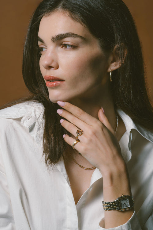 Champagne Dove | Rose cut cushion Ready to Ship