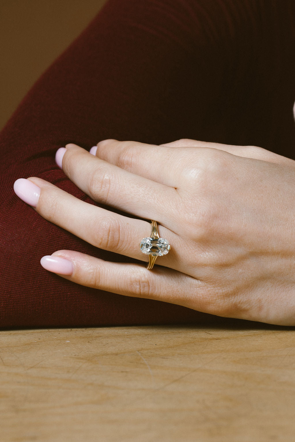 VINTAGE cushion ring 20号 Cove | Antique Elongated Cushion – June Rings