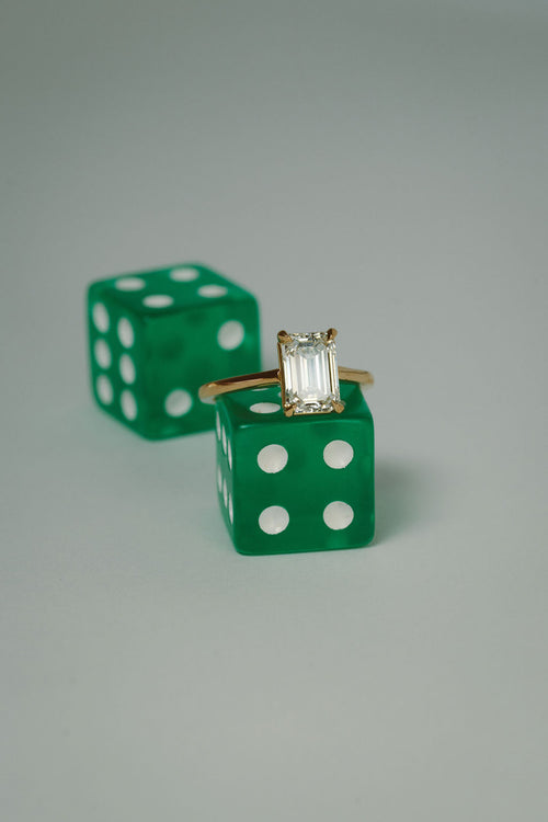 June Solitaire || Emerald